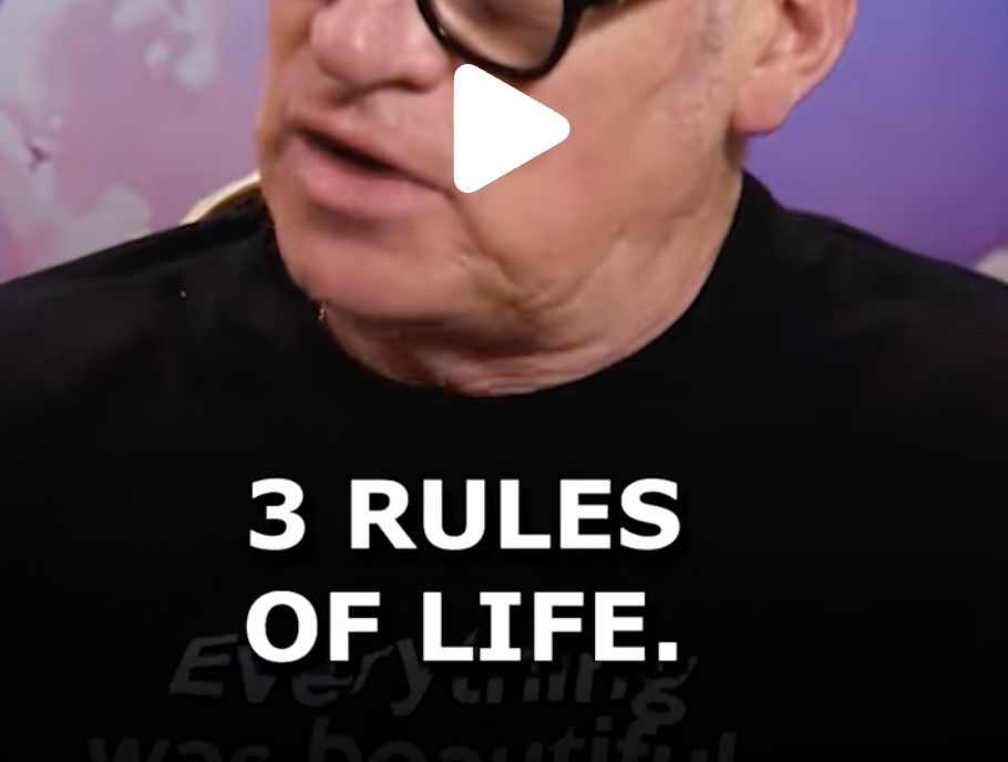 A screenshot featuring the words 3 Rules of Life