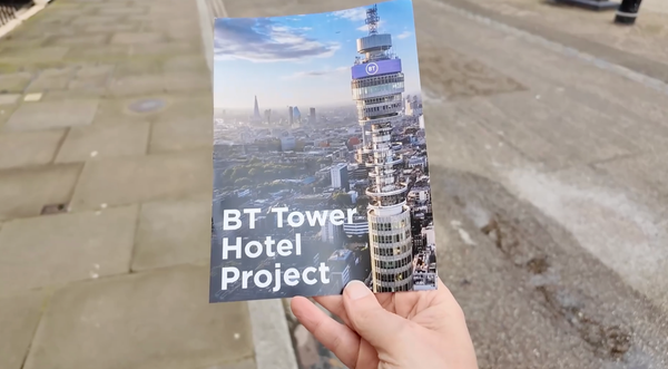 A leaflet about the BT Tower Hotel Project